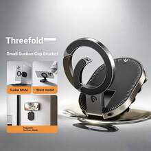 Mini Suction Cup Magnetic Phone Holder, Multi-Function Outdoor Travel Photography Double-Sided Magnetic Foldable Phone Stand - Suction Cup Magnetic Phone Mount - View 13