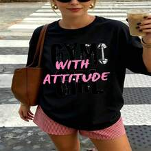Retro Dragon Graphic, 100% Cotton Oversized Soft Breathable Casual Crewneck Short Sleeve Top, Streetwear Y2K Aesthetic Summer Vibes Kawaii Style For  Youth - 黑色 - 查看 10