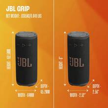 Grip 緊湊型藍牙喇叭,強勁 JBL Pro 音效,氛圍燈,最高 14 小時播放時間,IP68 防水防塵,防摔設計,Auracast™ 多喇叭連接 - 查看 11