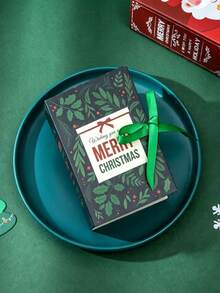 1 Set Christmas And Thanksgiving Book-Shaped Gift Box, Santa Claus Holiday Gift Box, Christmas Eve Gift, Party Gift Exchange, Jewelry Storage, Suitable For Gifting And Personal Use, Christmas Gift Packaging Box - Multicolor - View 8