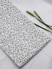 1pc Pastoral Style Printed Cotton Fabric, Ditsy Floral Pattern, Size 50cm*155cm, Suitable For DIY Handmade Clothing, Dresses, Curtains, Bed Sheets, Packaging Decoration, Etc. - Small Floral Pattern - View 16