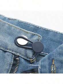3/6pcs Denim Jeans Waist Extender Tool, Waist Extension Button, Elastic Adjustable Waistband Buckle, Detachable Seamless Waistband Buckle, Suitable For Jeans And Pants, Seamless Detachable Denim Tight Waist Buckle, Unisex Adjustable Waist Extender, Comfortable Fit Snap Button - Multicolor - View 6