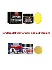 Kitchen Cleaning Paste, Grease & Grime Remover For Stainless Steel Pots, Descaling Without Damaging Surface, Metal Polishing Agent, Rust Removal & Shine Restoration For Home Metal Surfaces, Easy To Use, Holiday Gift For Family & Friends (Random New/Old Style) - Mix - View 11