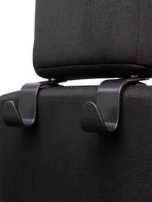 1/2/4pcs Universal Car Seat Headrest Hook Storage Rack, Car Back Seat Organizer, Car Interior Accessories, Universal Car Storage Hook Headrest Hook Car Seat Hook Plastic Storage Rack For Handbags And Wallets - Default - View 7
