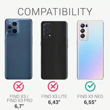 Phone Case For Find X3 Neo, With Camera Protection, Slim Shockproof Flexible Black Matte Soft Silicone Protective Cover - Black - View 3