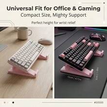 2pcs Ergonomic Keyboard Stand, Anti-Slip Universal Base, Multiple Colors Available, Suitable For Office And Gaming - Raised Countertop Version - View 5