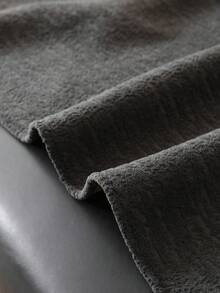 1pc Plush Solid Color Sofa Cushion, Modern Minimalist Wabi-Sabi Style Sofa Set, Thick Soft Sofa Seat Pad, Non-Slip, Machine Washable, Pet-Friendly Anti-Scratch, Wear-Resistant, Dust-Proof, Suitable For Bedroom, Living Room, Outdoor, Straight, L-Shaped 1-4 Person Sofa Renovation Cover, All-Season Tatami Decor Soft Fabric Throw, Bohemian, Sofa Cover - Dark Grey - View 8