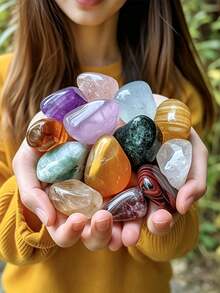 Campuran Mineral Batu Alam, Termasuk Mata Harimau, Amethyst, Citrine, Aquamarine, dll., Cocok untuk Dekorasi Rumah, Dekorasi Interior, Pemberian Hadiah, Koleksi, Penelitian Ilmiah, dan sebagai Hadiah Ulang Tahun Unik untuk Siswa. - Beraneka warna - View 4