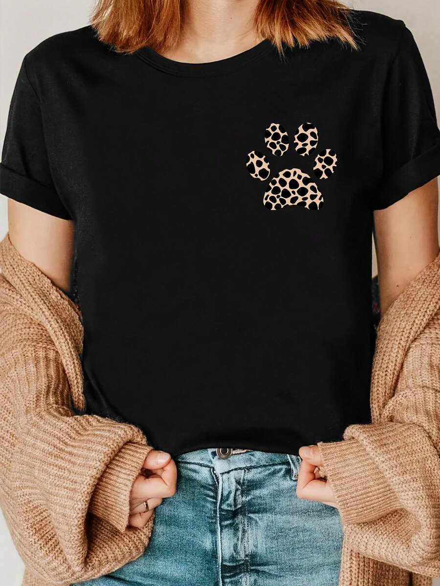 Women T-Shirts - 黑色 - 查看 1