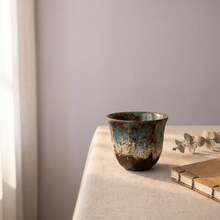 1pc Japanese Style Tea Cup, Matcha Tea Cup, Small Coffee Cup, Liquor Cup, Kung Fu Tea Set, Kiln-Fired Style Cup, Suitable For Summer And Winter Drinks, Applicable For Kitchen And Home Decor, Room Decoration - 1PC - View 4
