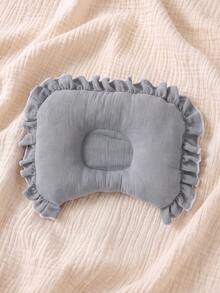 1pc Baby Pillow, Size 17*26cm, Soft Gauze Fabric, Suitable For Newborns And Infants - Cute Design Gauze Ruffle Baby Pillow, Perfect Sleep Gift For Girls. Suitable For Daily Use. - Multicolor - View 17