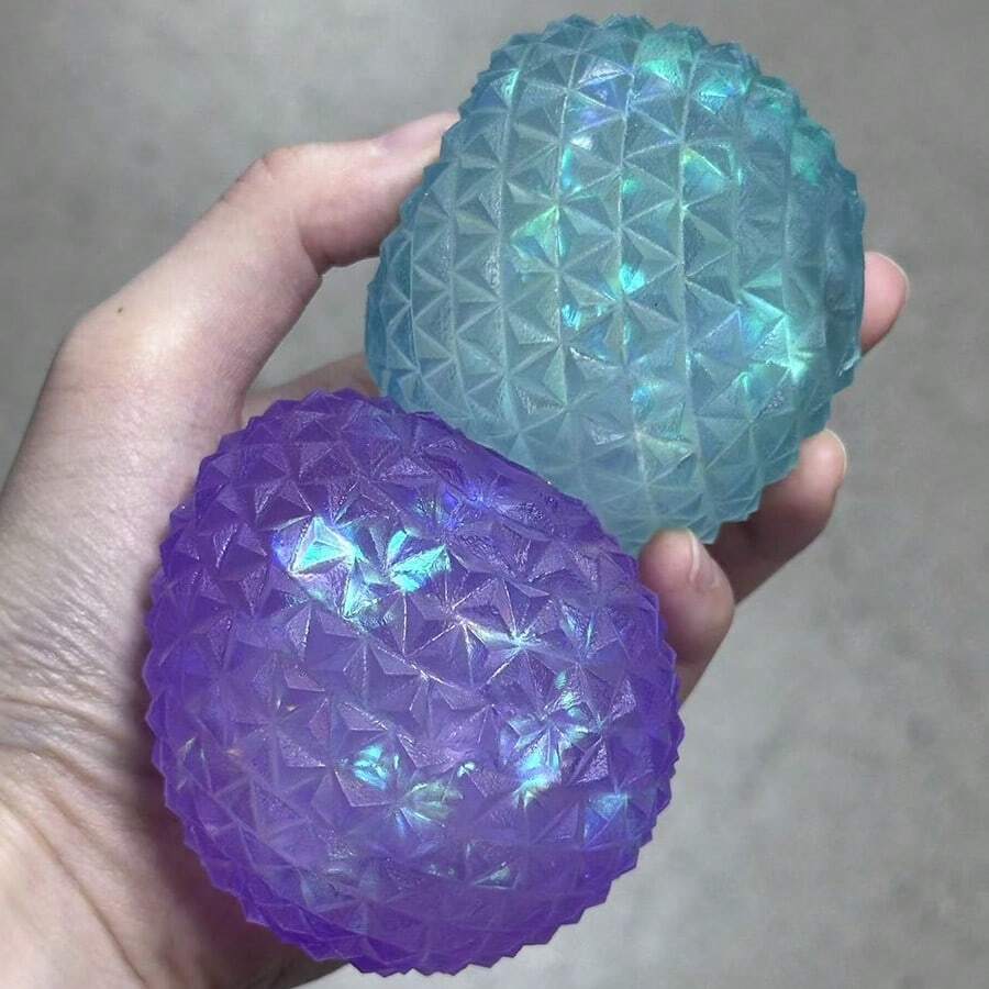 Tachimi 1pc Diamond Ball Squeeze Desktop Collectible, Squishy Crunchy Crunchy Squishy Fidget Toys Kids Toys Sqiushy Slow Rising Squishies For Daily Household Indoor Tabletop Display Shipped Randomly - Multicolor - View 1