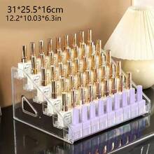 1pc Multifunctional Acrylic Storage Rack, Suitable For Nail Polish, Cosmetics, Fashion Glasses And Essential Oils - Easy Installation, Polished Surface Durable Display Stand, Perfume Organizer - Clear - View 15