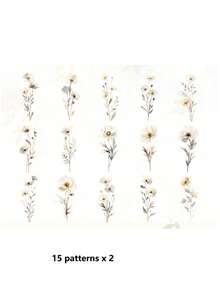 1 Pack 30pcs PET Plant & Floral Decorative Planner Stickers - DT1852 - View 6
