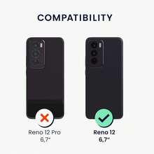 Phone Case For Reno 12 5G, With Camera Protection, Slim Shockproof Flexible Black Matte Soft Silicone Protective Cover - Black - View 3