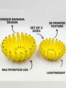 Banana Shaped Tray For Keys Jewelry, Fruit Themed Desktop Storage Dish With Peel Stripes, Plastic Catch All For Entryway Home Goods, Non-Food Contact Decor, Housewarming Gift - Multicolor - View 6