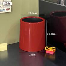 Cute Bowknot Decor Desktop Storage Bucket, Multi-Color Cylindrical Pen Holder, Suitable For Pens, Stationery And Small Desktop Items, 14x12x15cm Compact Size, Suitable For Office And Desk - Multicolor - View 16