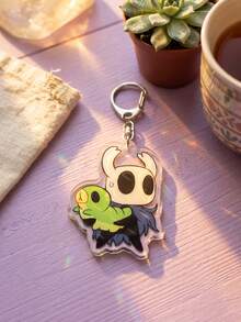 1pc/6Pcs Hollow Knight Game Acrylic Keychain, Cartoon Character For Backpack. Lovely Decoration For Fans,Anime Lovers, And Friend Swap Trinkets. - Multicolor - View 10