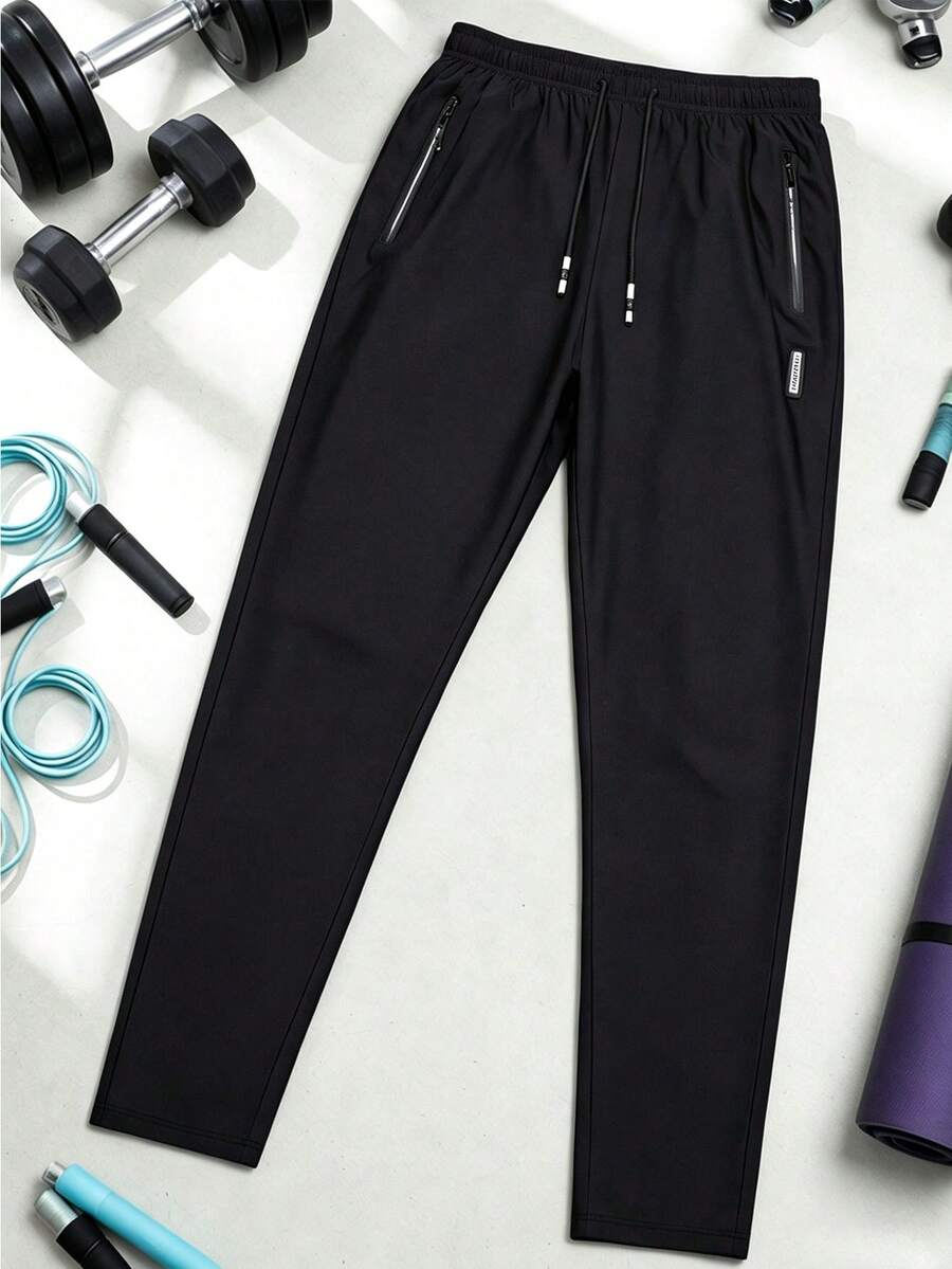 Men's Summer Sports Pants, Cool, Comfortable, And Breathable, With Moderate Elasticity, Suitable For Running, Basketball, Football, And Training.