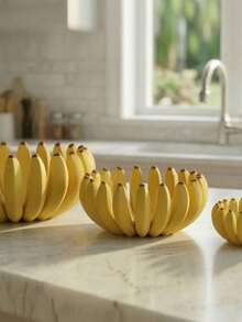 Banana Shaped Tray For Keys Jewelry, Fruit Themed Desktop Storage Dish With Peel Stripes, Plastic Catch All For Entryway Home Goods, Non-Food Contact Decor, Housewarming Gift - Multicolor - View 5
