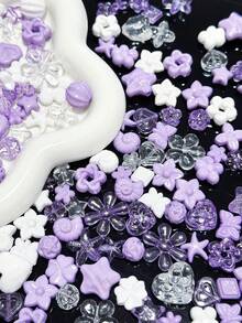 Acrylic Pearl Ice Transparent Irregular Ocean Series Bead, DIY Handmade Jewelry Multifunctional Mobile Phone Chain Hair Accessory Pendant Material - Multicolor - View 3
