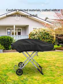 1pc Outdoor BBQ Grill Dustproof Waterproof Cover, Portable Foldable Picnic Camping Stove Cover - View 1
