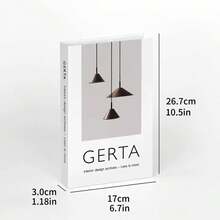 2/3pcs Minimalist Artistic Faux Books, Fashion Photography Props, Fake Books For Food Photography, Magazine Background Decor Display - Decor Book - View 9
