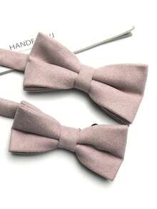 2pcs Parent-Child Bow Ties For Men And Women, Suitable For Business Casual, Street, Daily, Party, Gift, Thickened Velvet Bow Ties - Multicolor - View 20