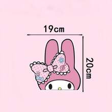 SANRIO 1Pc Cute Kuromi My Melody Hello Kitty Cinnamoroll Stickers, Waterproof Removable Vinyl Decals, Cartoon Self-Adhesive Stickers For Car Window, Air Conditioner, Cabinet Decor - Decorative Sticker - View 13