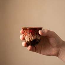 1pc Japanese Style Tea Cup, Matcha Tea Cup, Small Coffee Cup, Liquor Cup, Kung Fu Tea Set, Kiln-Fired Style Cup, Suitable For Summer And Winter Drinks, Applicable For Kitchen And Home Decor, Room Decoration - 1PC - View 10