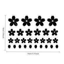1 Set Assorted Cherry Blossom Pattern Car Stickers, Vinyl Waterproof & UV Resistant, Suitable For Car Headlights, Tail Lights, Rear Lights, JDM Exterior Accessories, DIY Car Lights, Body, Rear Glass Scratch Cover Decorative Stickers - Cherry Blossom Pattern - View 9