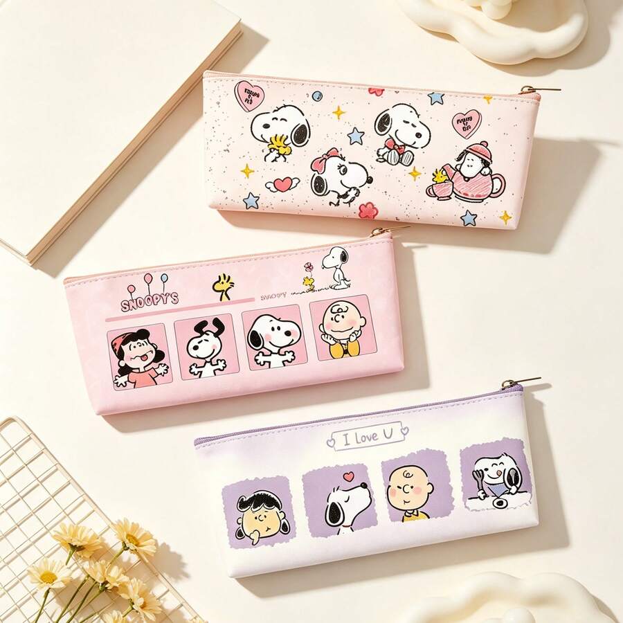 SNOOPY Large Capacity Storage Bag, Organizer Bag, Daily Portable Items, Travel Home Supplies, Mini Bag, Small Bag, Vacation, Travel Bag, Handheld Storage Bag - Multicolor - View 1