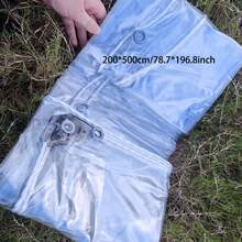 Thickened Transparent Waterproof Tarpaulin, Including PVC Windproof Fabric And Sealing Ring, Is Windproof, Rainproof, Dustproof And Snowproof, Suitable For Outdoor Gardens, Patios, Chicken Coops, Porches And Other Scenarios. - A - View 13
