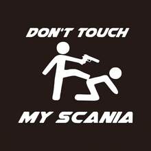 1pc Don't Touch My Scania Funny Cartoon Car Truck Sticker, Vinyl Waterproof Sun-Proof Scania Heavy Truck Window Warning Decal, Truck Modification Scratch Cover Decorative Sticker - Scania - View 7