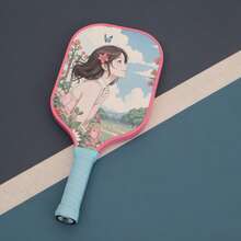 Original Design "Cartoon Romanticism" Style Fiberglass Material High-Elastic Honeycomb Core Anti-Collision Rubber Edge With Anti-Slip Sweat-Absorbing Handle, Beautiful And Durable, High Aesthetic Value, Great Choice For Personal Use Or Gift, (Includes 2 Random Color Balls) - Hot Pink - View 12