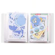 Álbum de fotos familiar A6 de gran capacidad, libro de almacenamiento de fotos con diseño de bolsillo para tarjetas adhesivas, a granel - Multicolor - Ver 5