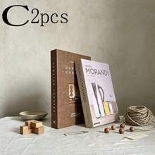 2/3pcs Nordic Style Faux Decorative Books, Soft Furnishing Sample Room Display Props, -Worthy Photo Backdrop Books, Minimalist INS Desktop Decor Ornaments, Home Soft Furnishing Matching Props - Decor Book - View 7