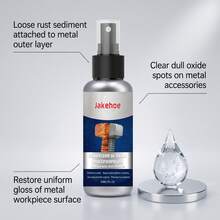 Multi-Purpose Rust Remover Spray, Fast-Acting Rust Dissolving Agent, Rust Cleaning Agent, Suitable For Metal Screws, Gears, Car Wheels, Motorcycle Parts, Anti-Corrosion And Anti-Rust Agent, Lubricating Rust Remover Spray, Suitable For Home And Car Maintenance - Multifunctional Rust Remover 30ml - View 8