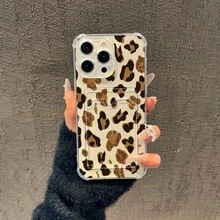 [24h Shipping from DE/FR/ES]handy hüllencoque iphonefundas iphoneFunda para Teléfono - 1pc Diseño Retro Estampado de Leopardo Tarjetero Funda Suave para Iphone 17 16 15 14 13 12 11 Pro Max AIR 14 15 16 Plus XS XR X 8 7 SE 2020Shockproof, scratch-proof, no yellowing    perfect gift - A - Ver 1