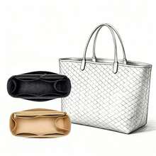 NEXGENIVAXJ 毛氈內袋收納整理包，手提包內襯，適用於 Go-Yard Mini PM GM 及其他大容量托特包 - 黑色 - 查看 2