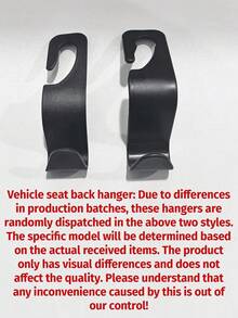 1/2/4pcs Universal Car Seat Headrest Hook Storage Rack, Car Back Seat Organizer, Car Interior Accessories, Universal Car Storage Hook Headrest Hook Car Seat Hook Plastic Storage Rack For Handbags And Wallets - Default - View 8