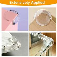 4/6/8/10/12PCS Transparent Corner Protectors - Table Corner Bumpers, Suitable For Tables, Furniture And Glass Cabinets - Multicolor - View 6