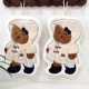 Coral Velvet Hand Towel - Hooded Bear [2 Pack]
