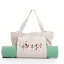 Yoga Mat Canvas Storage Bag, Portable Multi-Functional Large Capacity One Shoulder Handbag For Women, Portable Yoga Mat Storage Bag, Outdoor Camping Blanket Tote Bag, Travel Large Capacity Toiletry Storage Bag - Multicolor - View 4
