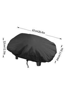 1pc Outdoor BBQ Grill Dustproof Waterproof Cover, Portable Foldable Picnic Camping Stove Cover - View 8