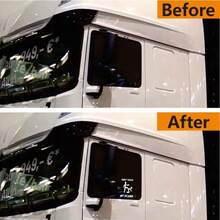 1pc Don't Touch My Scania Funny Cartoon Car Truck Sticker, Vinyl Waterproof Sun-Proof Scania Heavy Truck Window Warning Decal, Truck Modification Scratch Cover Decorative Sticker - Scania - View 5