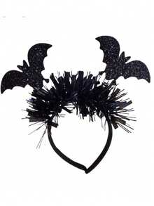 1 Pack Halloween Tinsel Headband Pumpkin Bat Spider Party Costume Headwear Funny Hair Hoop - Multicolor - View 8