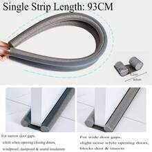 1pc Easy-To-Install Door Bottom Draft Stopper - 2-Inch Thick Foam Strip, 50% Noise Reduction, Suitable For 30-36 Inch Doors, Matte Finish, For Home And Office - Sealing Strip - View 7