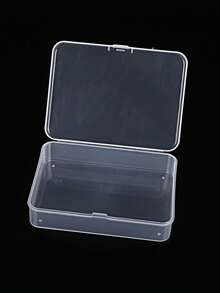 24 piezas/20 piezas/14 piezas/12 piezas/1 pieza Cajas de almacenamiento mini de plástico, cajas transparentes, cajas de joyería portátiles, cajas organizadoras con tapa abatible, adecuadas para el almacenamiento de artículos mini, almacenamiento de joyería portátil - transparente - Ver 9