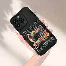 [24h Shipping from DE/FR/ES]handy hüllencoque fundas Funda de Teléfono con Diseño Suave de Ojos de Ángel, Impresión UV Mate, Patrón de Máquina de Coser Vintage, Protección Completa 360 Grados, Compatible con  17, 16, 11, 12, 13, 14, 15 Pro Max, XR, X/XS, 7, 8 Plus, SE, Mini y SmartphonesShockproof, scratch-proof, no yellowing    perfect gift - 1 Bild - Übersicht 3